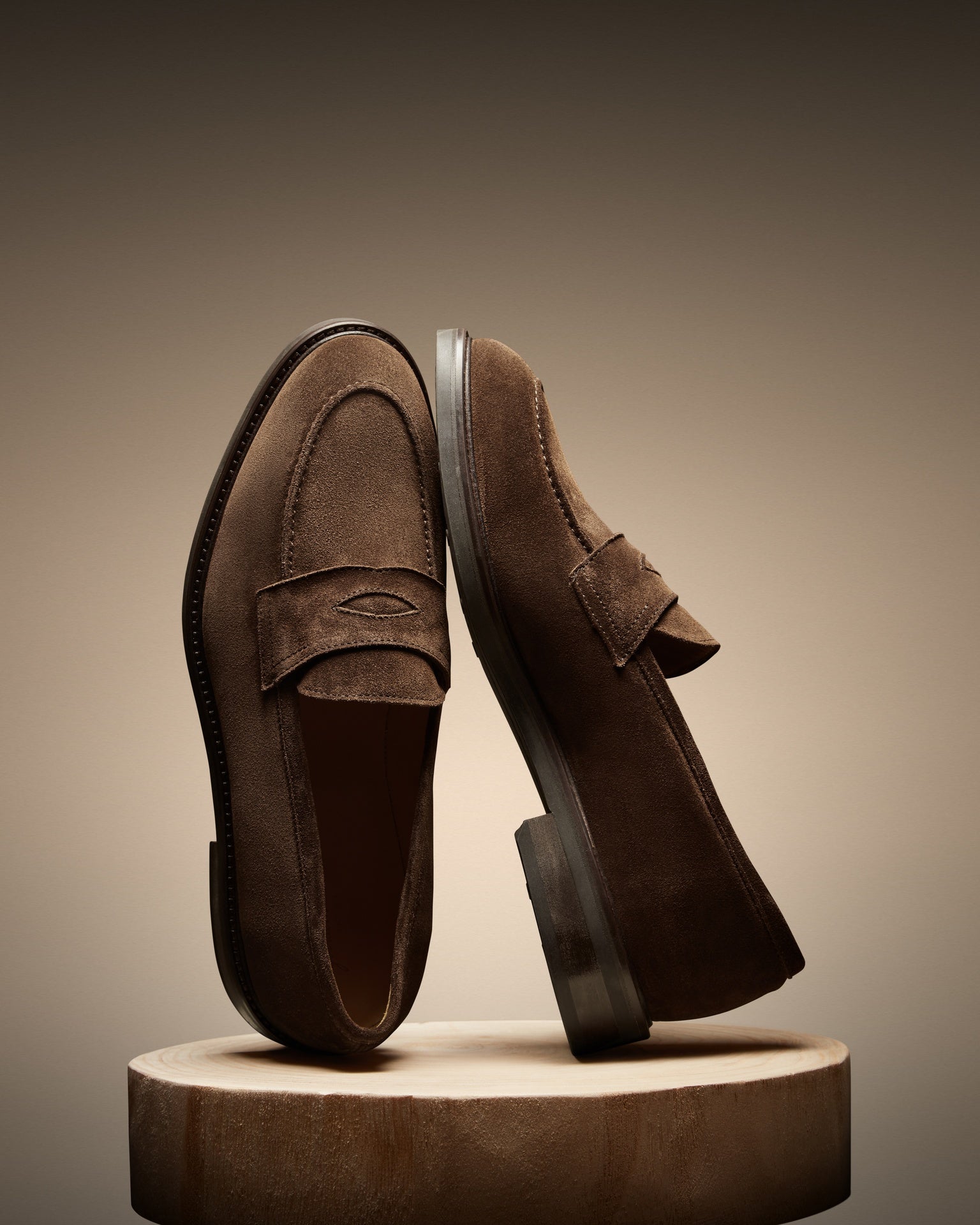 CHESTER SUEDE BROWN PENNY LOAFER