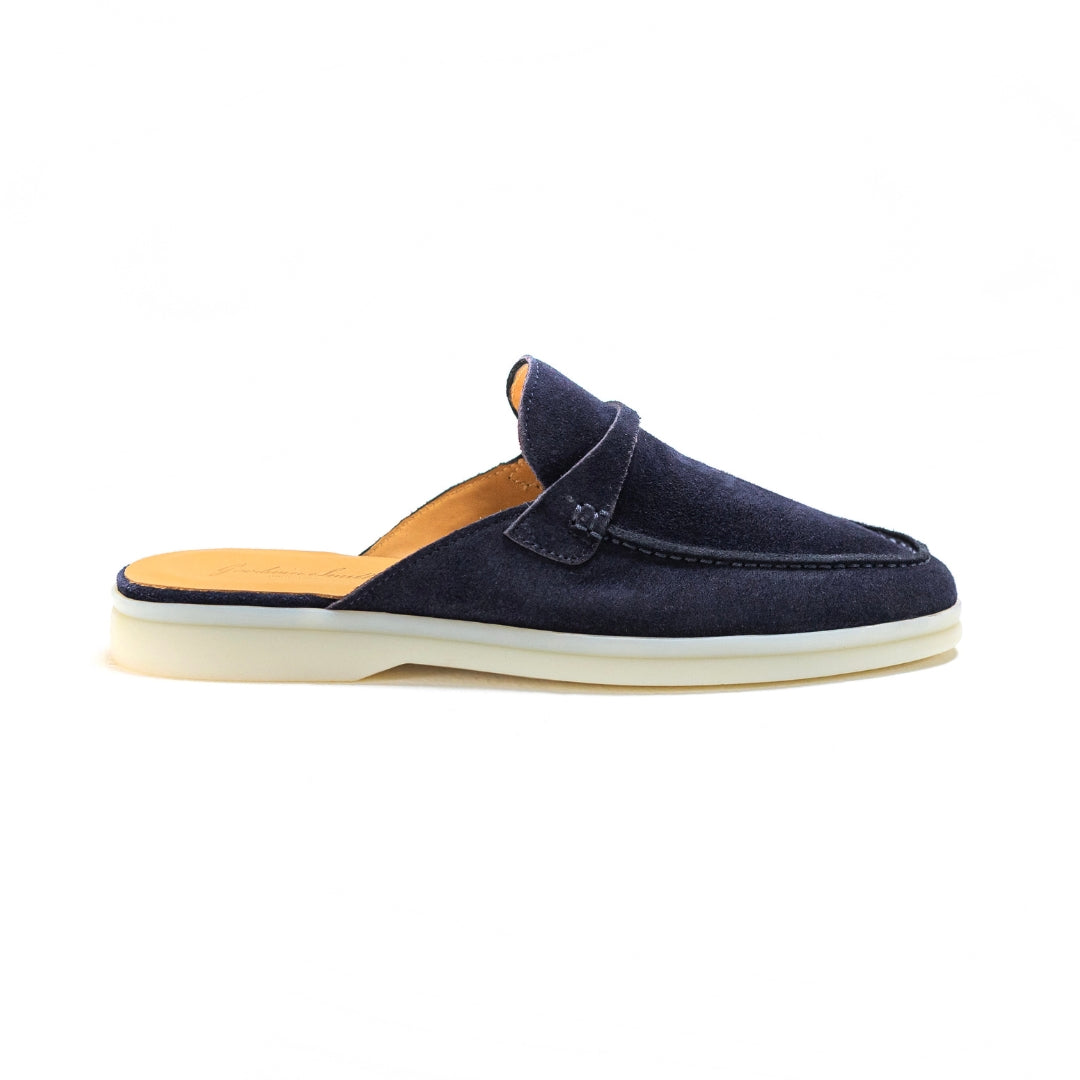 AMEILA NAVY SUEDE SLIP-ON LOAFER