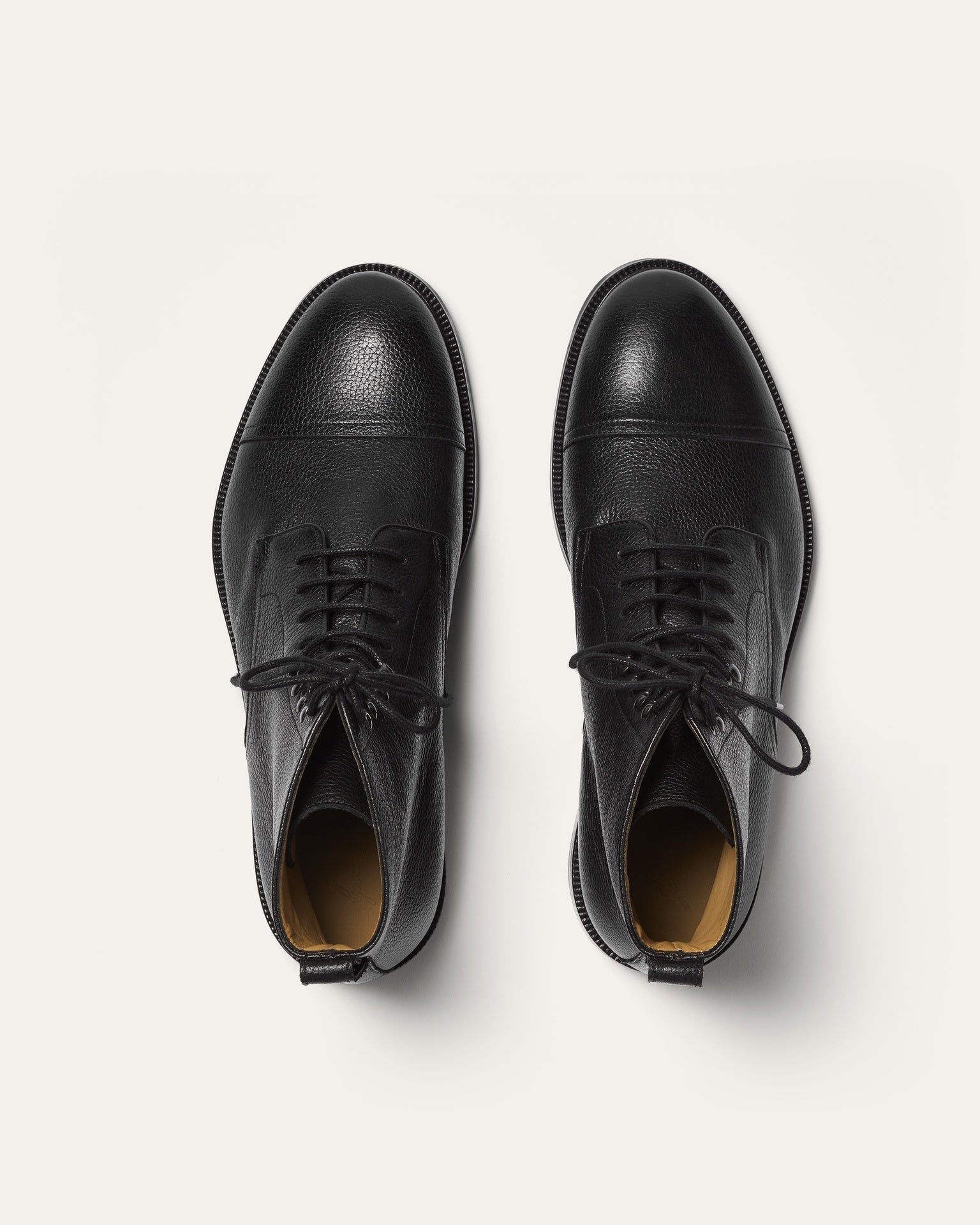 SINCLAIR MENS BLACK LEATHER BOOT