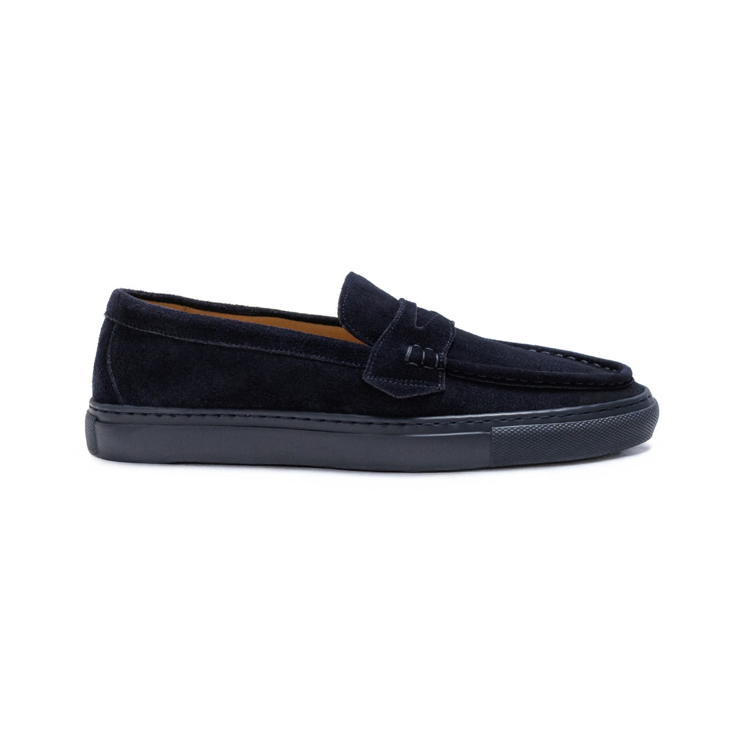 HARVEY NAVY SUEDE LOAFER