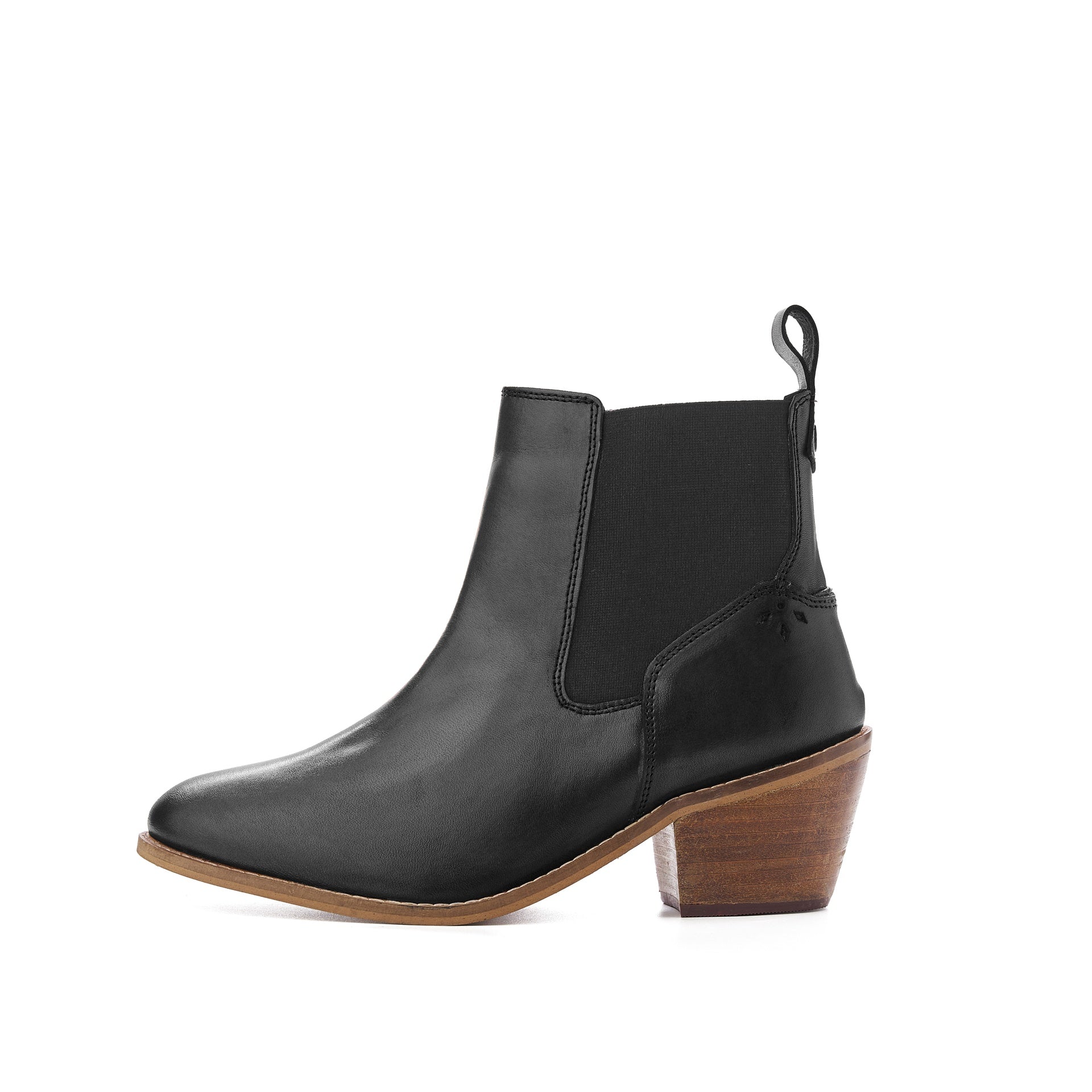 Black heeled chelsea boots hotsell