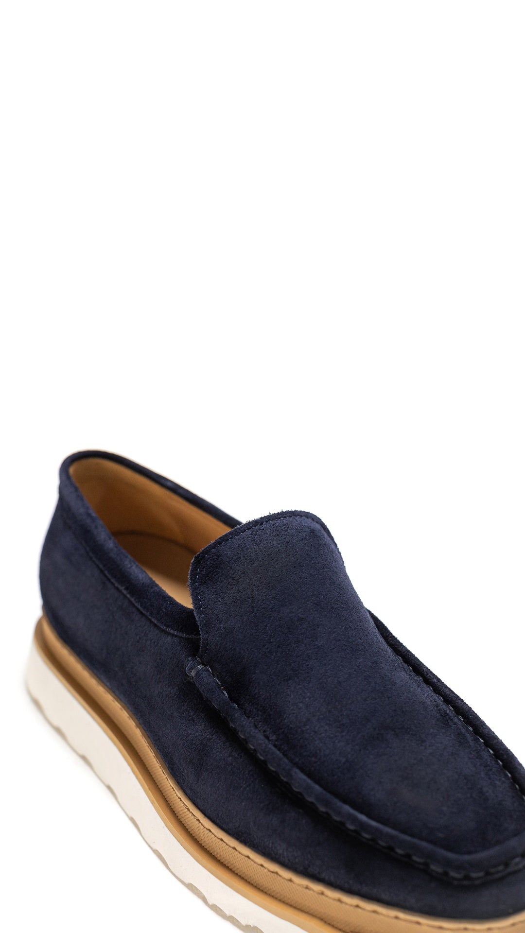 JAMES NAVY SUEDE LOAFER