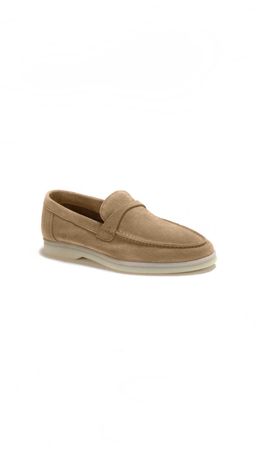 BLAIRE BEIGE SUEDE LOAFER