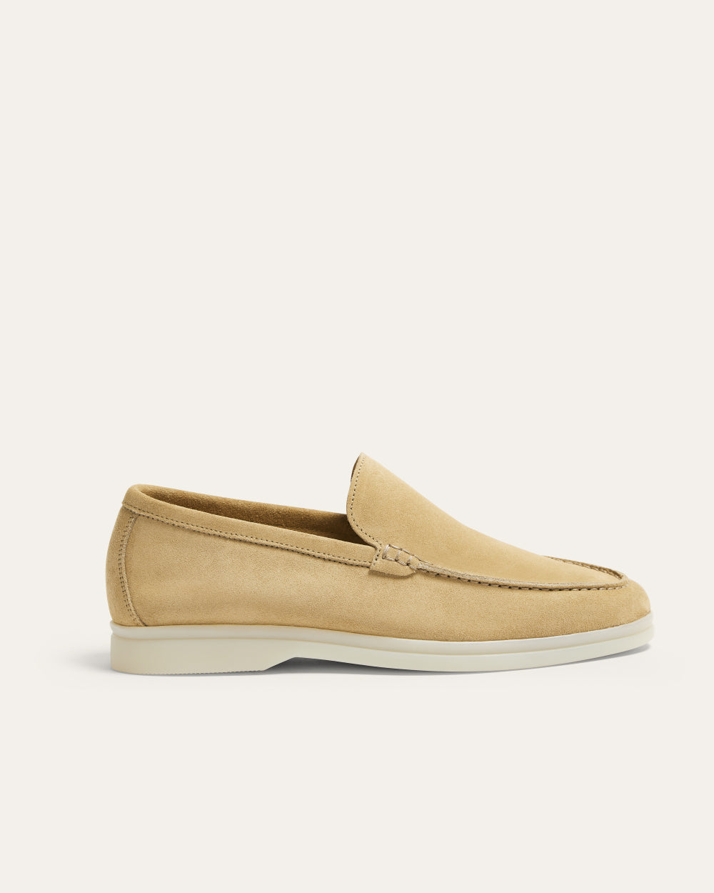 CAMILE WOMENS BEIGE SUEDE LOAFER