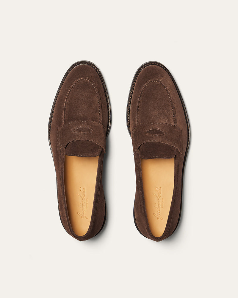 CHESTER SUEDE BROWN PENNY LOAFER