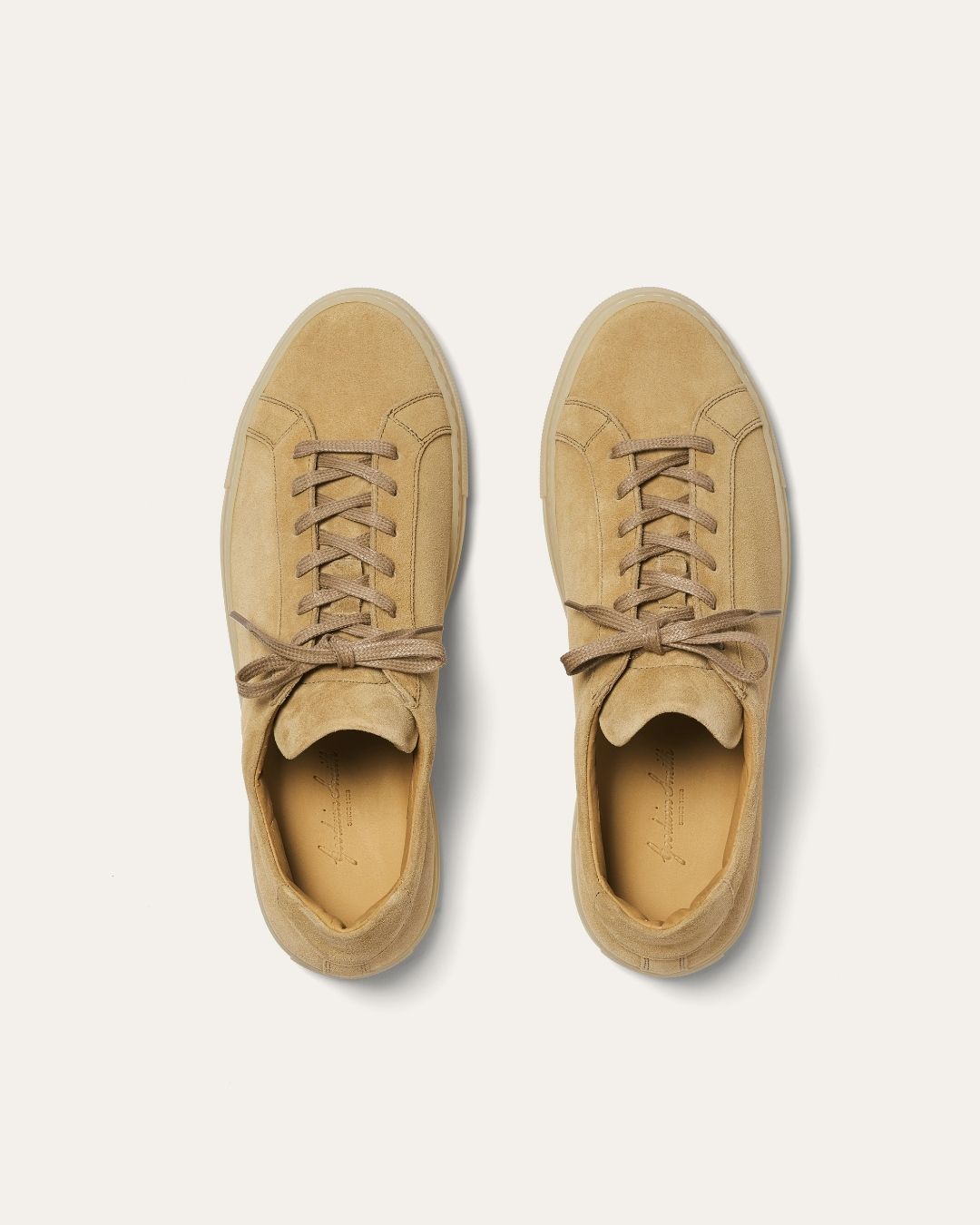 HUGO BEIGE SUEDE TRAINER