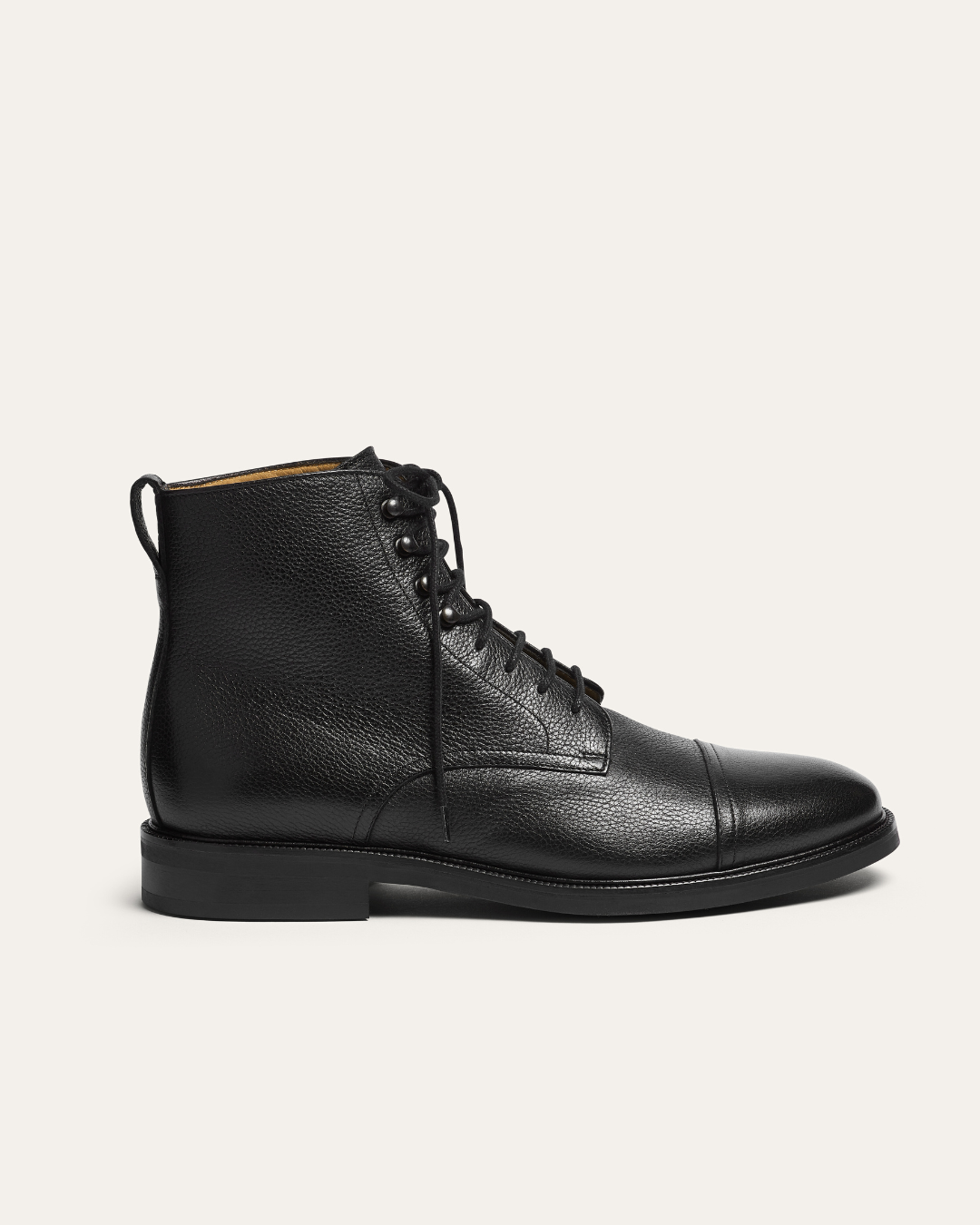 SINCLAIR MENS BLACK LEATHER BOOT
