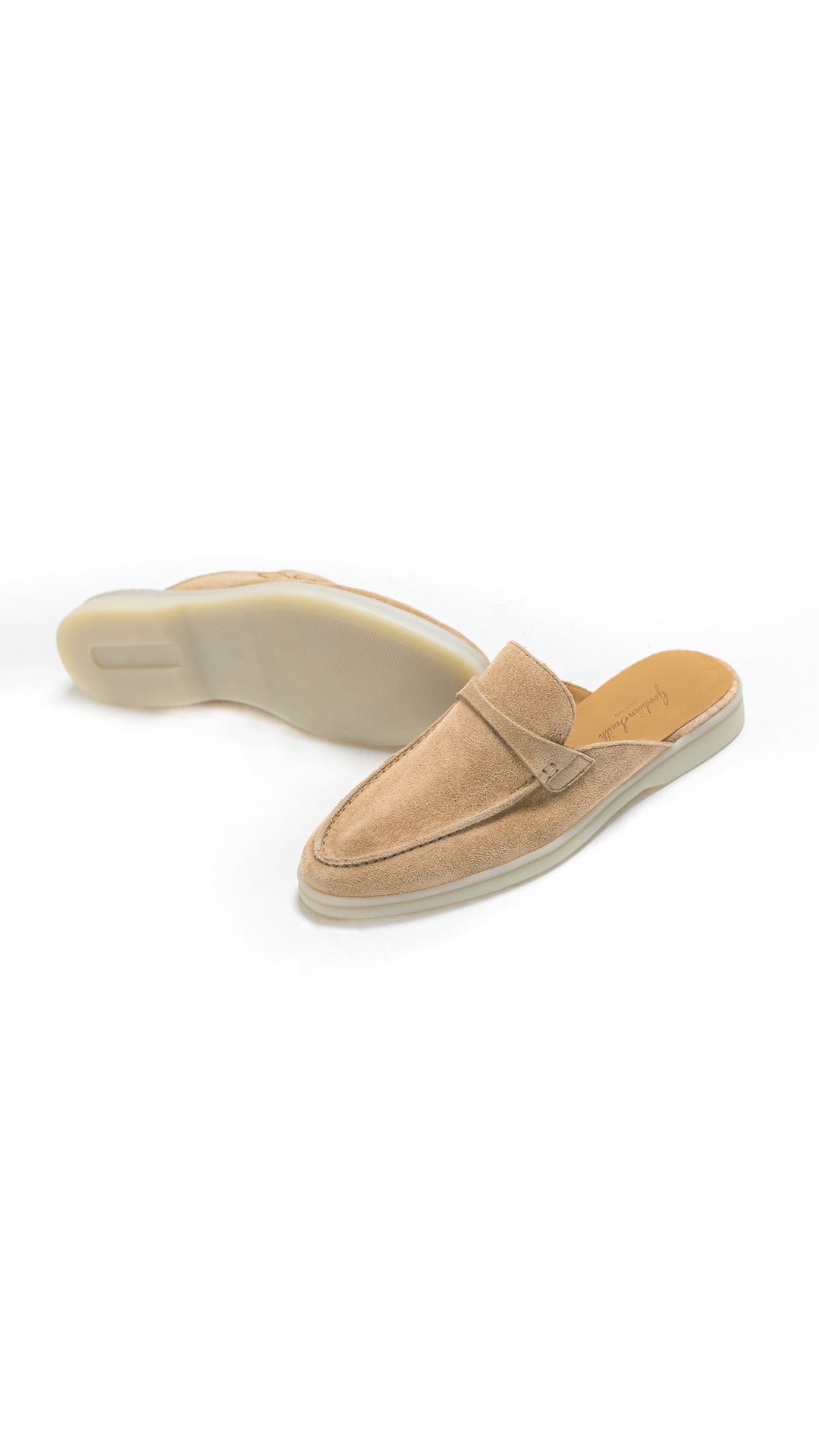 AMEILA BEIGE SUEDE SLIP-ON LOAFER
