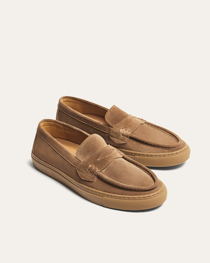 HARVEY BROWN SUEDE LOAFER