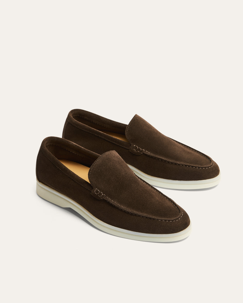 CAMILE WOMENS BROWN SUEDE LOAFER