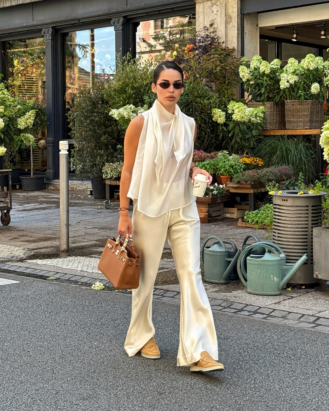 AMEILA BEIGE SUEDE SLIP-ON LOAFER