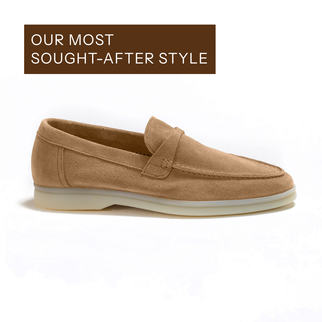 BLAIRE BEIGE SUEDE LOAFER