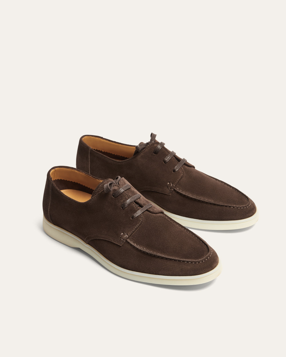 EMILIO BROWN SUEDE BOAT LOAFER