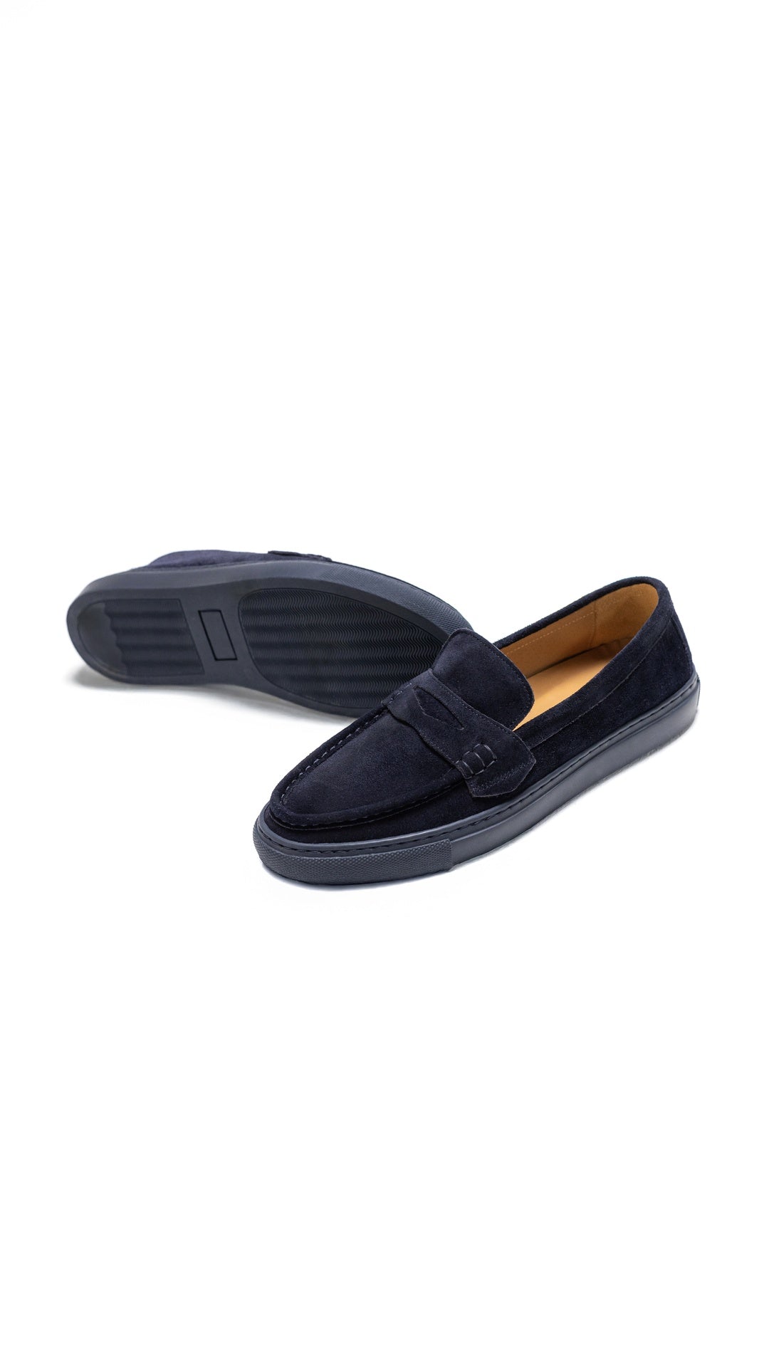 HARVEY NAVY SUEDE LOAFER