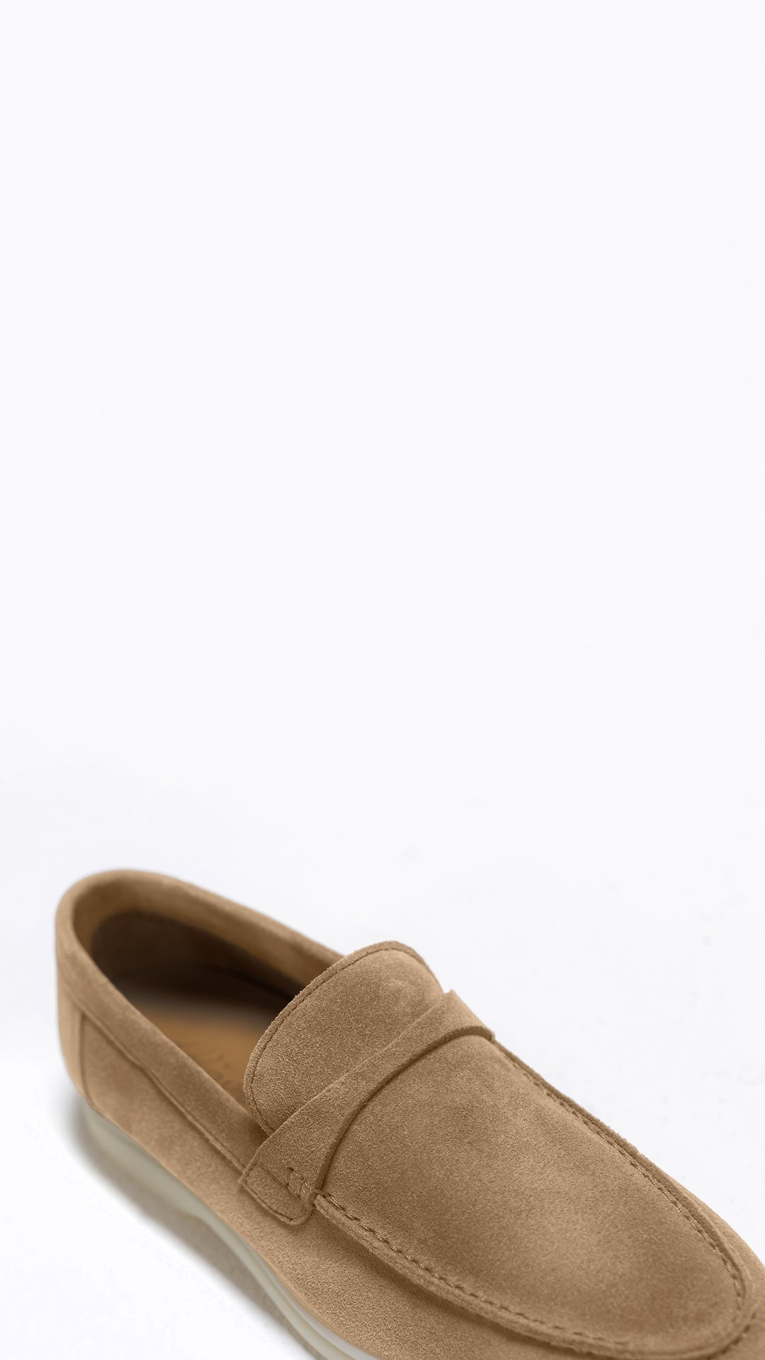 BLAIRE BEIGE SUEDE LOAFER