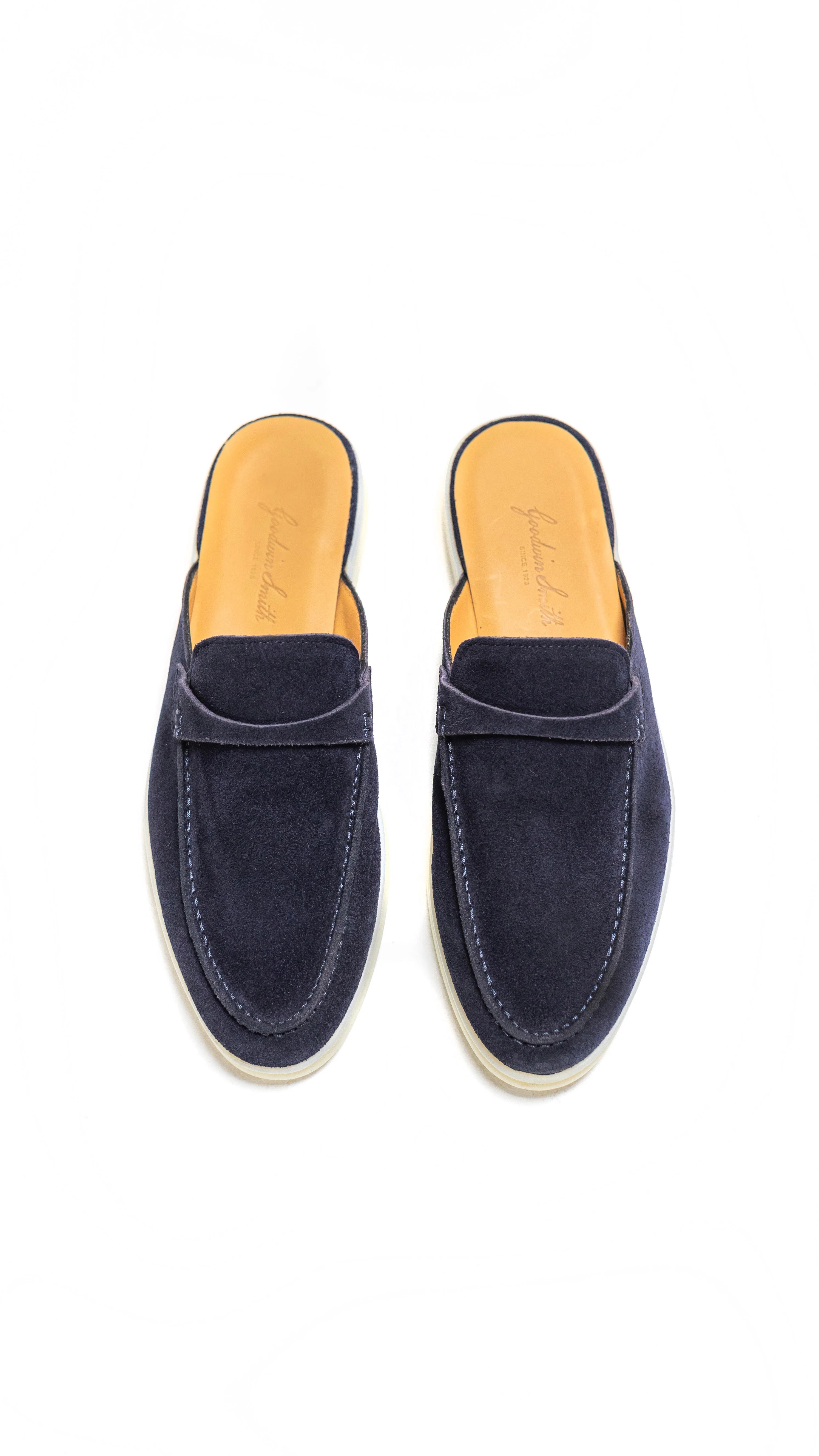 AMEILA NAVY SUEDE SLIP-ON LOAFER