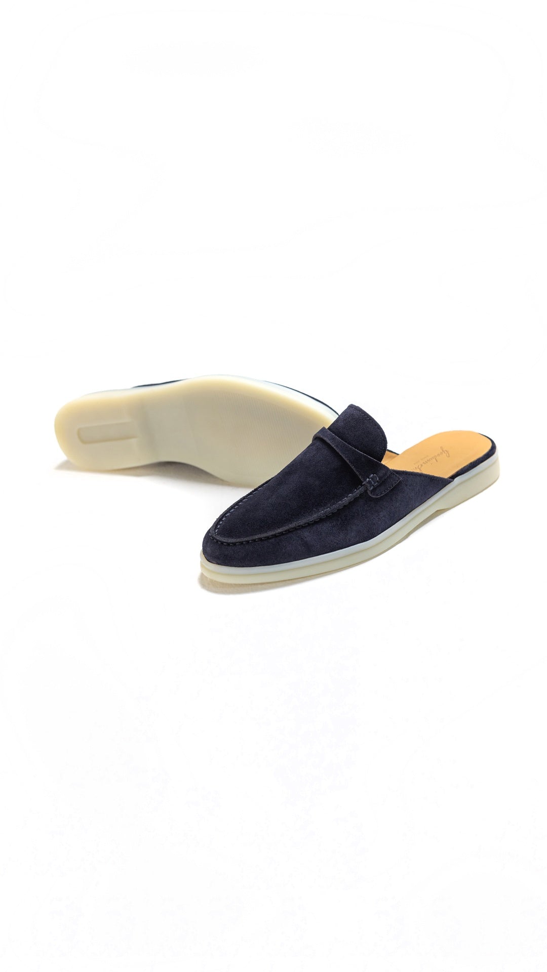 AMEILA NAVY SUEDE SLIP-ON LOAFER