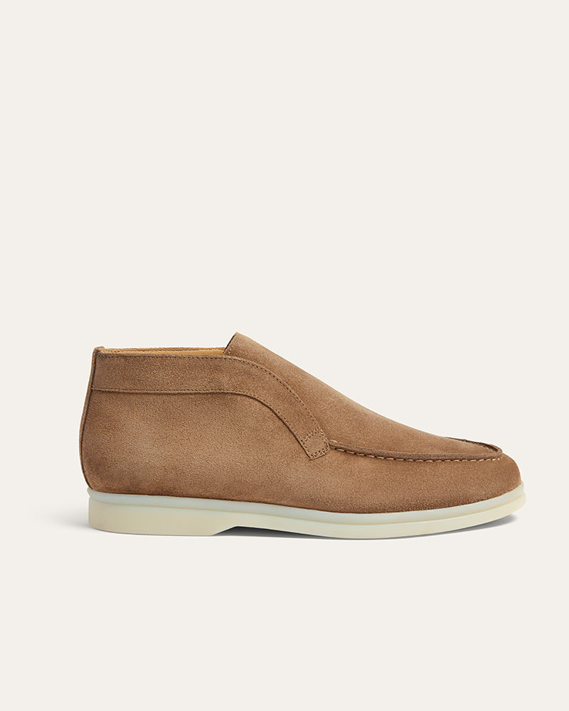MORGAN WOMENS TAN SUEDE BOOT