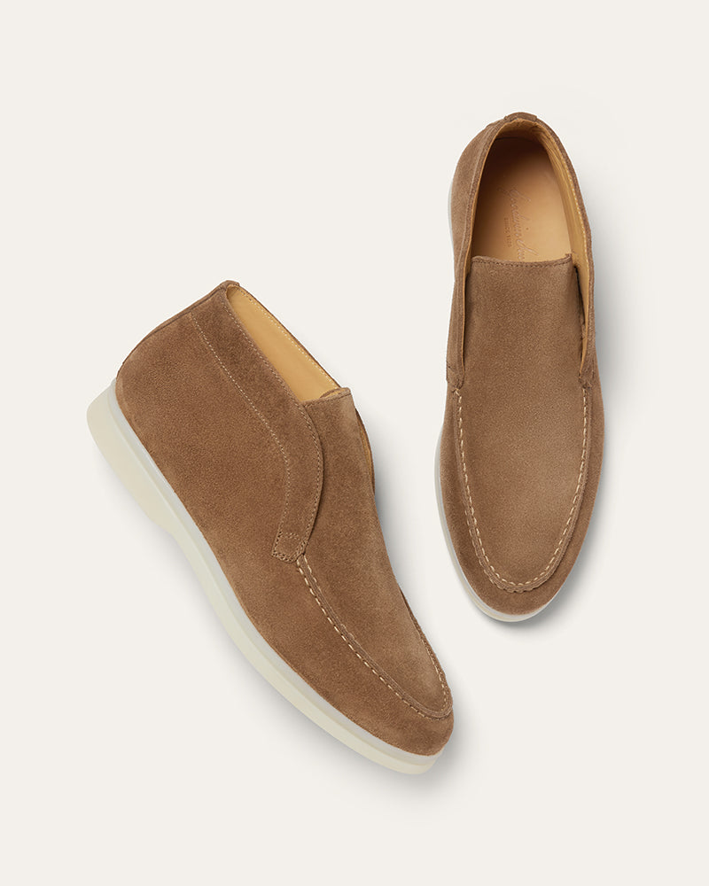 MORGAN WOMENS TAN SUEDE BOOT