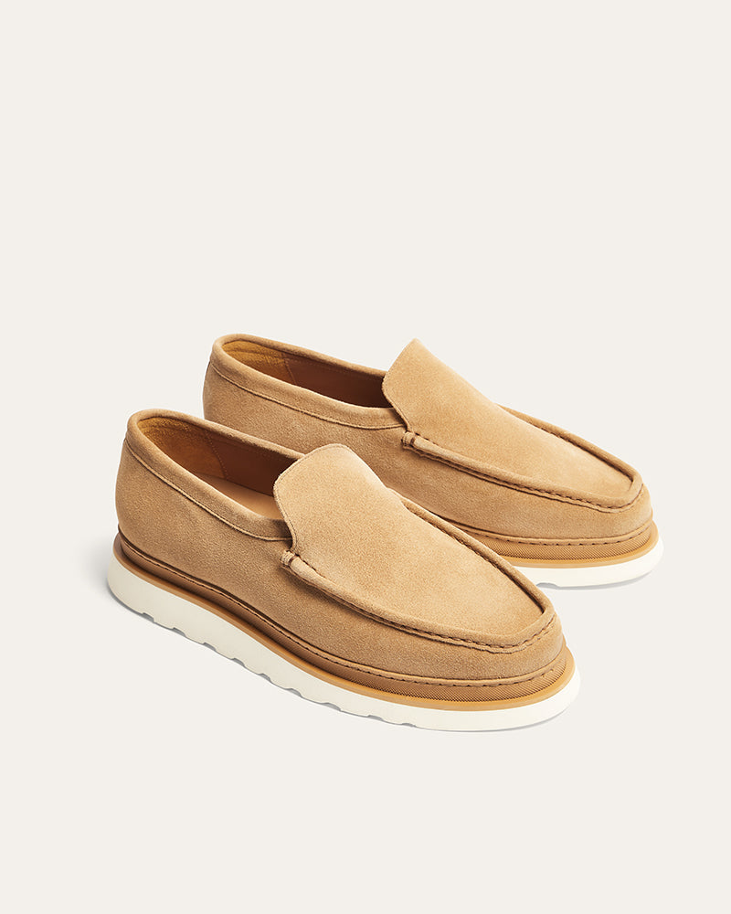 JAMES TAN SUEDE LOAFER