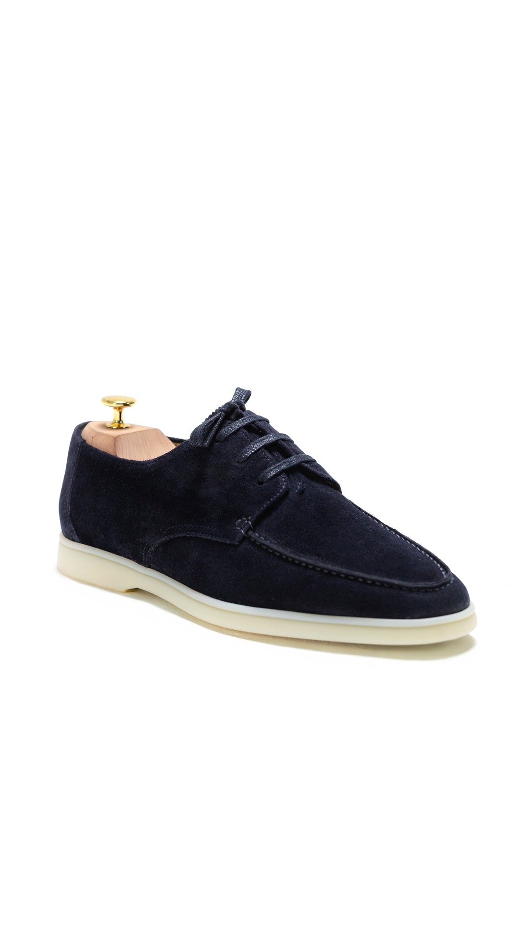 EMILIO NAVY SUEDE BOAT LOAFER