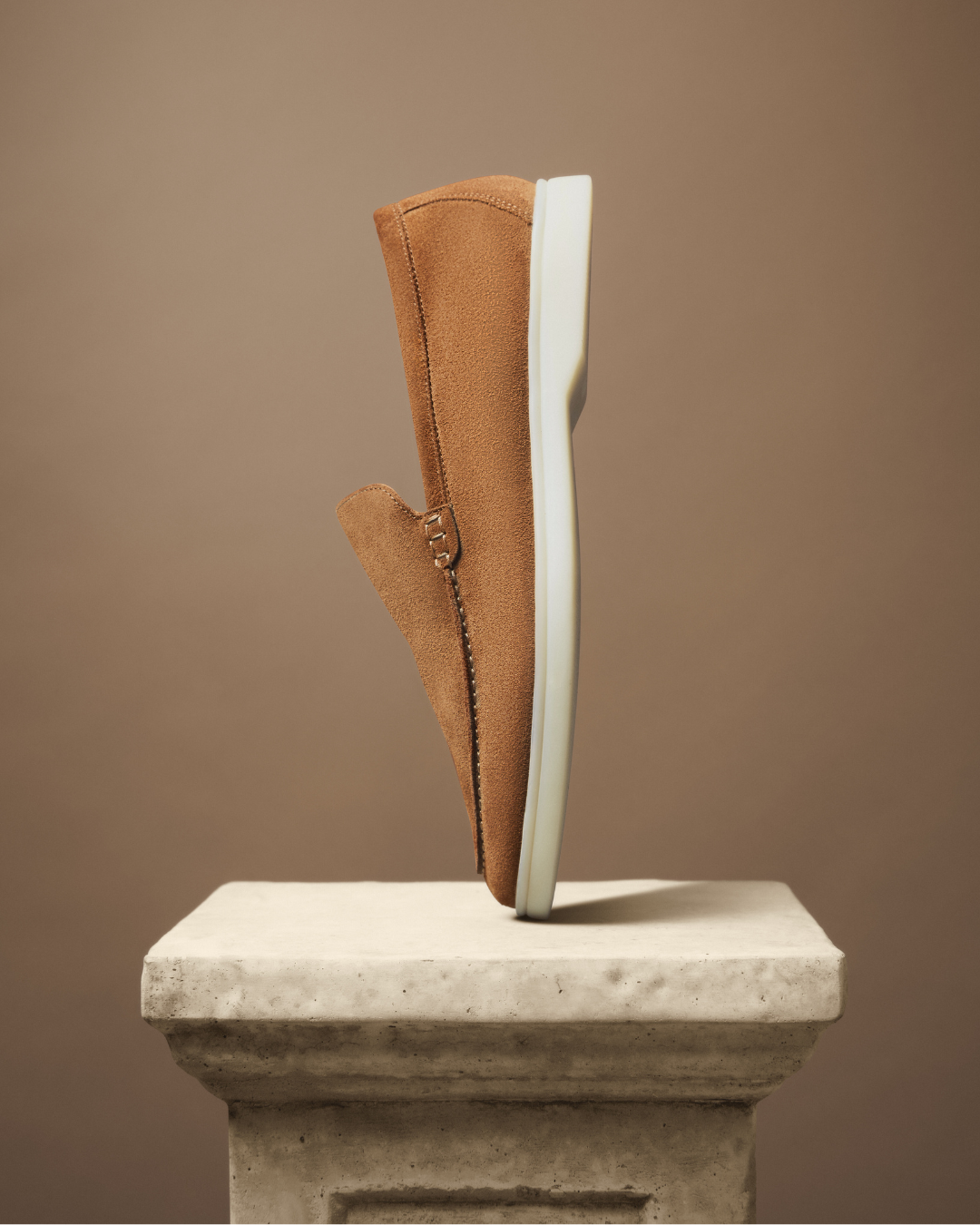 XANDER NATURAL TAN SUEDE LOAFER