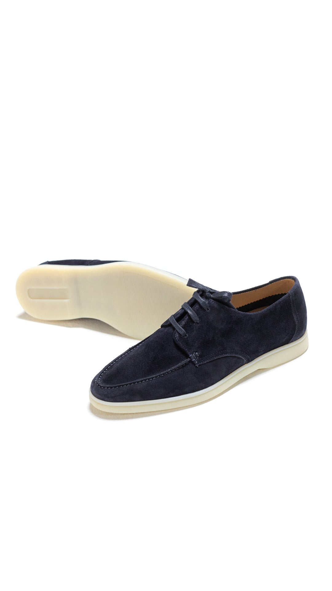 EMILIO NAVY SUEDE BOAT LOAFER