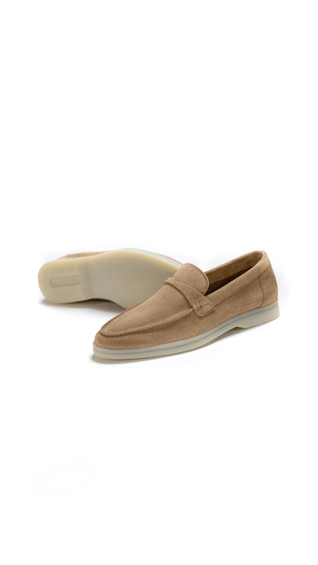 BLAIRE BEIGE SUEDE LOAFER