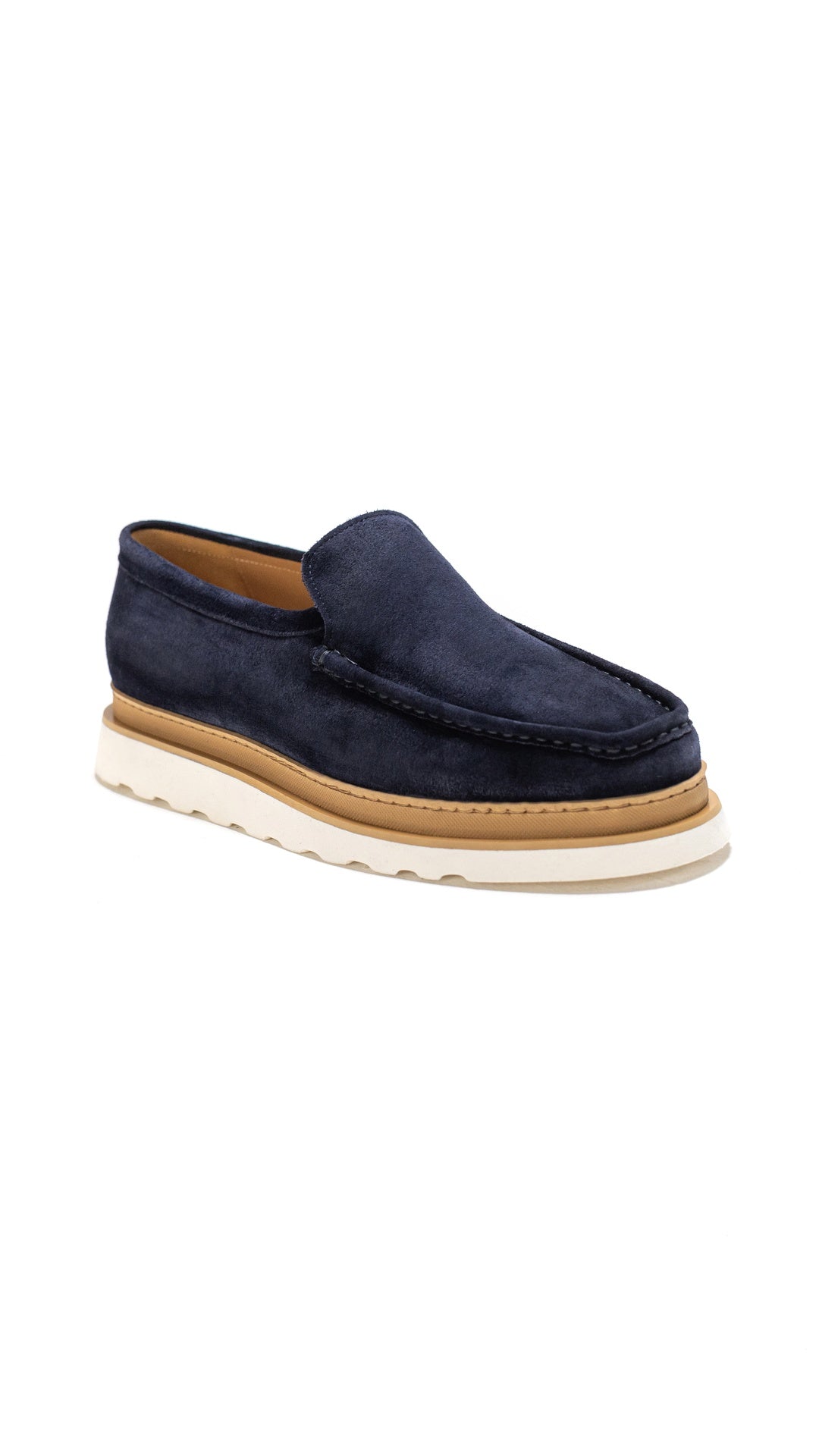 JAMES NAVY SUEDE LOAFER