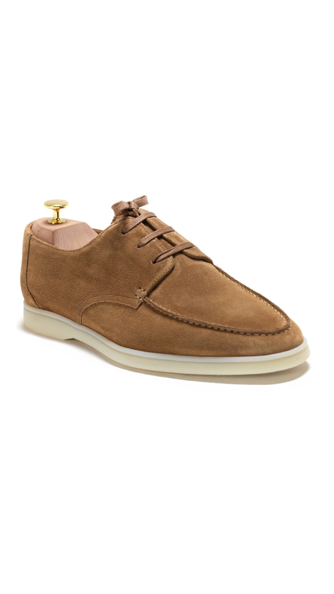EMILIO TAN SUEDE BOAT LOAFER