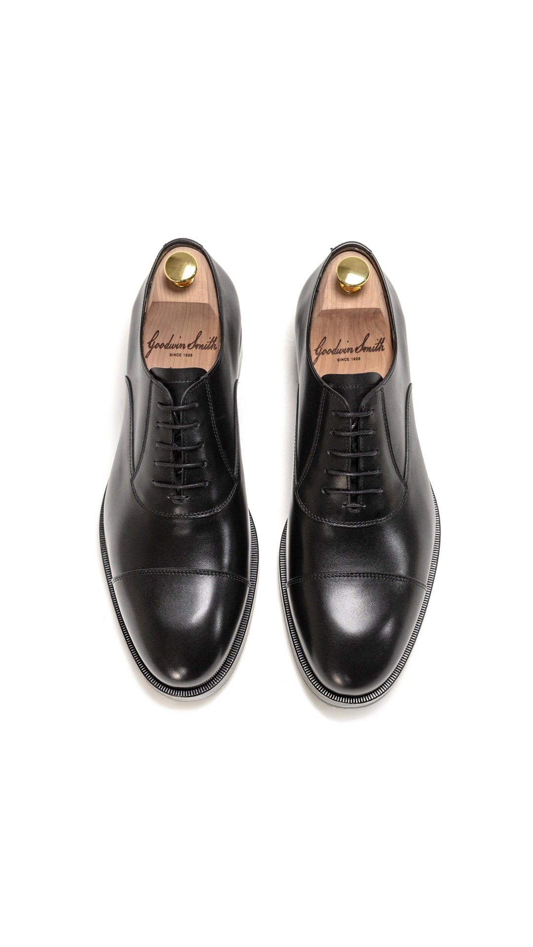 CHRISTIAN BLACK LEATHER OXFORD