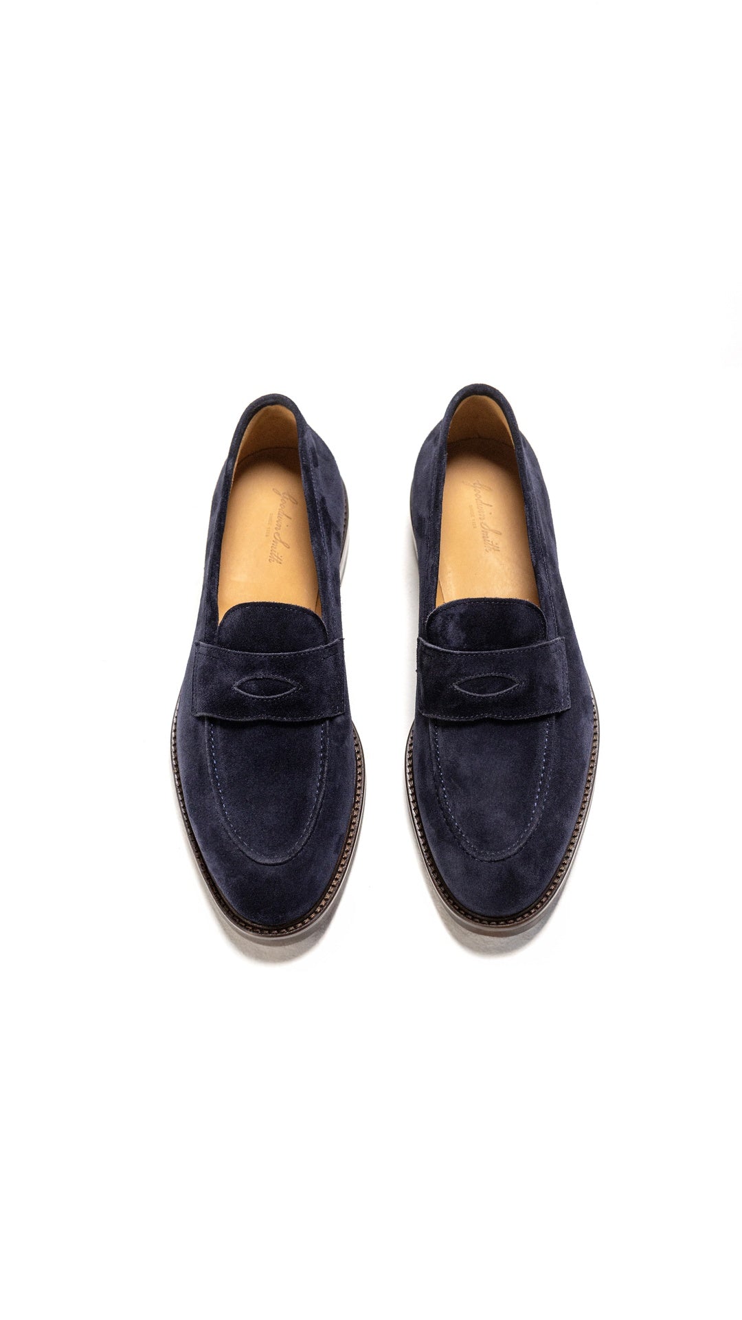 CHESTER NAVY SUEDE PENNY LOAFER