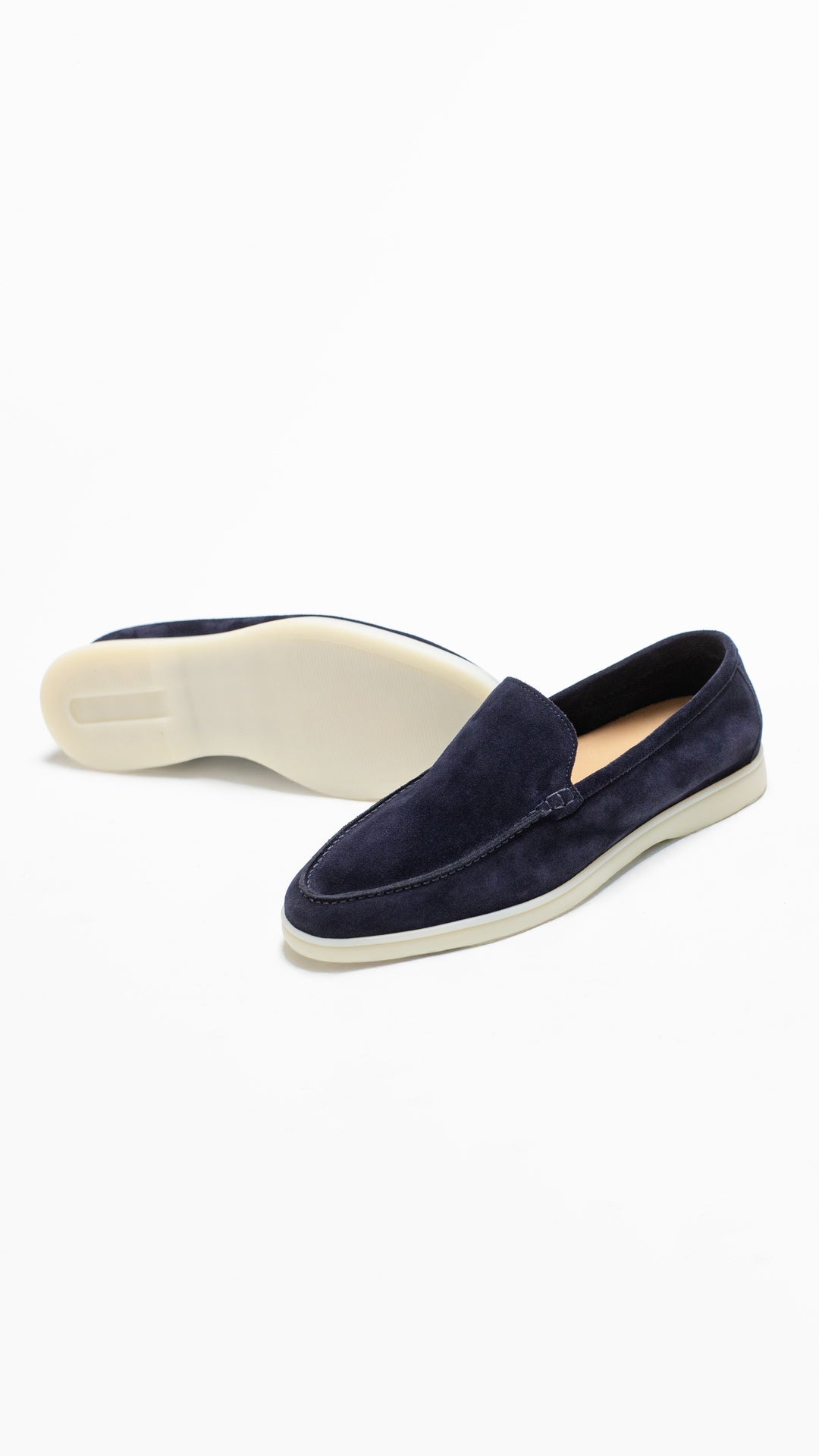 XANDER NAVY SUEDE LOAFER
