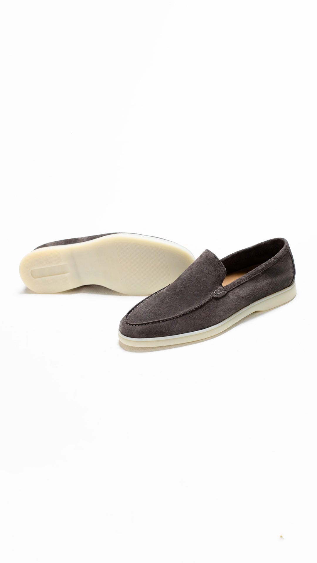 XANDER GREY SUEDE LOAFER