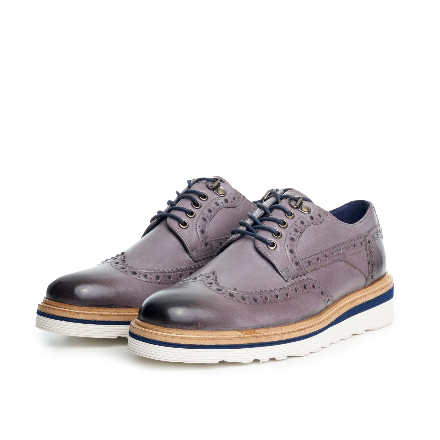 RIPLEY 3.0 GREY WEDGE BROGUE