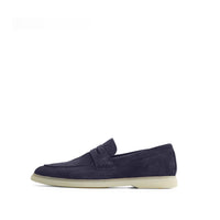 ALESSIO NAVY SUEDE PENNY LOAFER