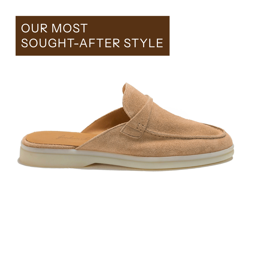 AMEILA BEIGE SUEDE SLIP-ON LOAFER