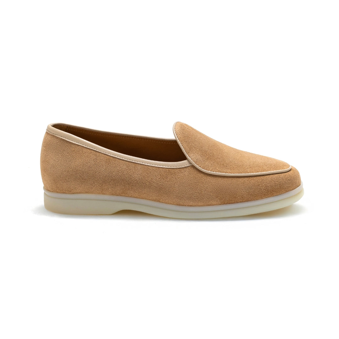 MARGOT BEIGE SUEDE LOAFER