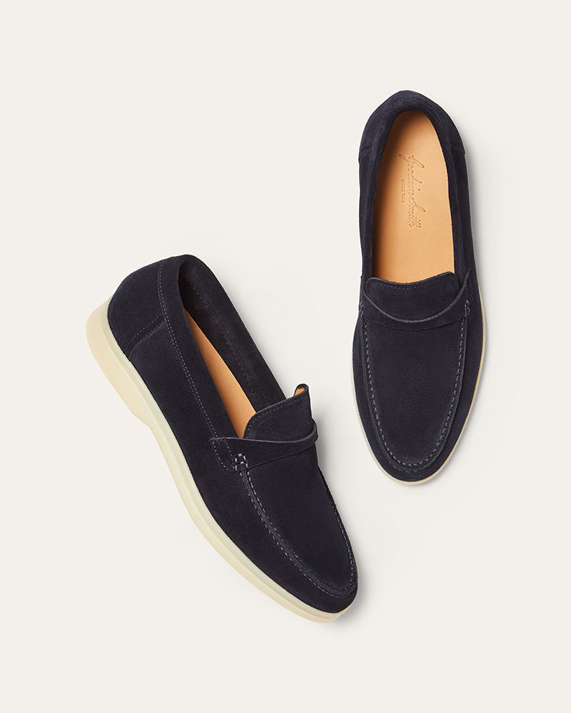 BLAIRE NAVY SUEDE LOAFER