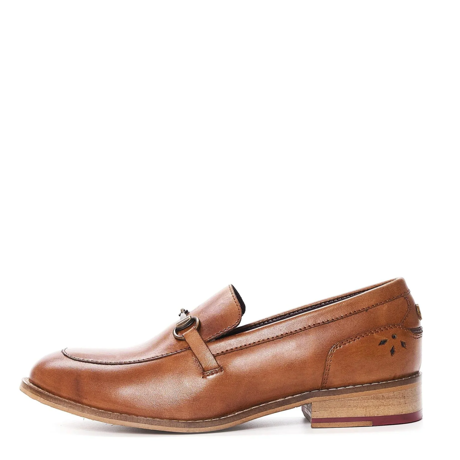 FRAN TAN HORSE BIT LOAFER