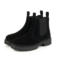 PAIGE BLACK SUEDE CHELSEA BOOT