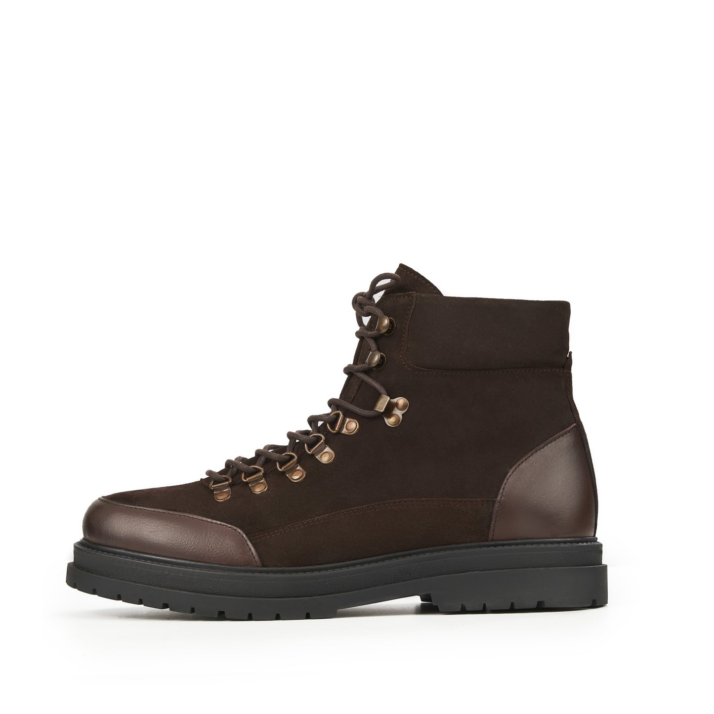 ASTOR BROWN SUEDE HIKER-STYLE BOOT