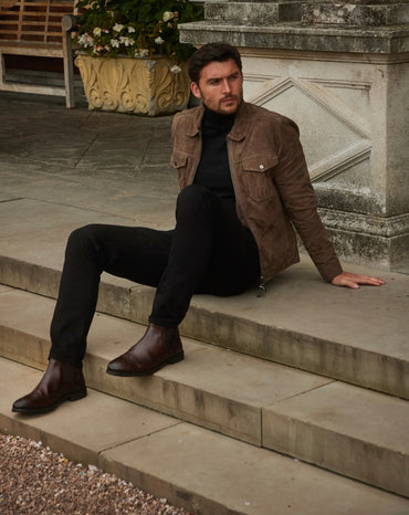 ALEXANDER BROWN LEATHER CHELSEA BOOT