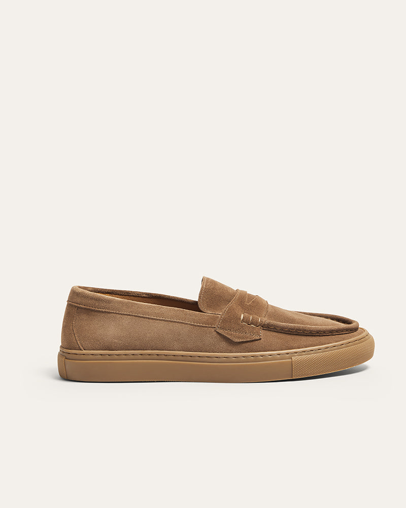 HARVEY BROWN SUEDE LOAFER