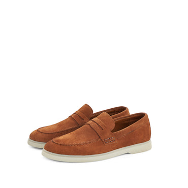 ALESSIO TAN SUEDE PENNY LOAFER