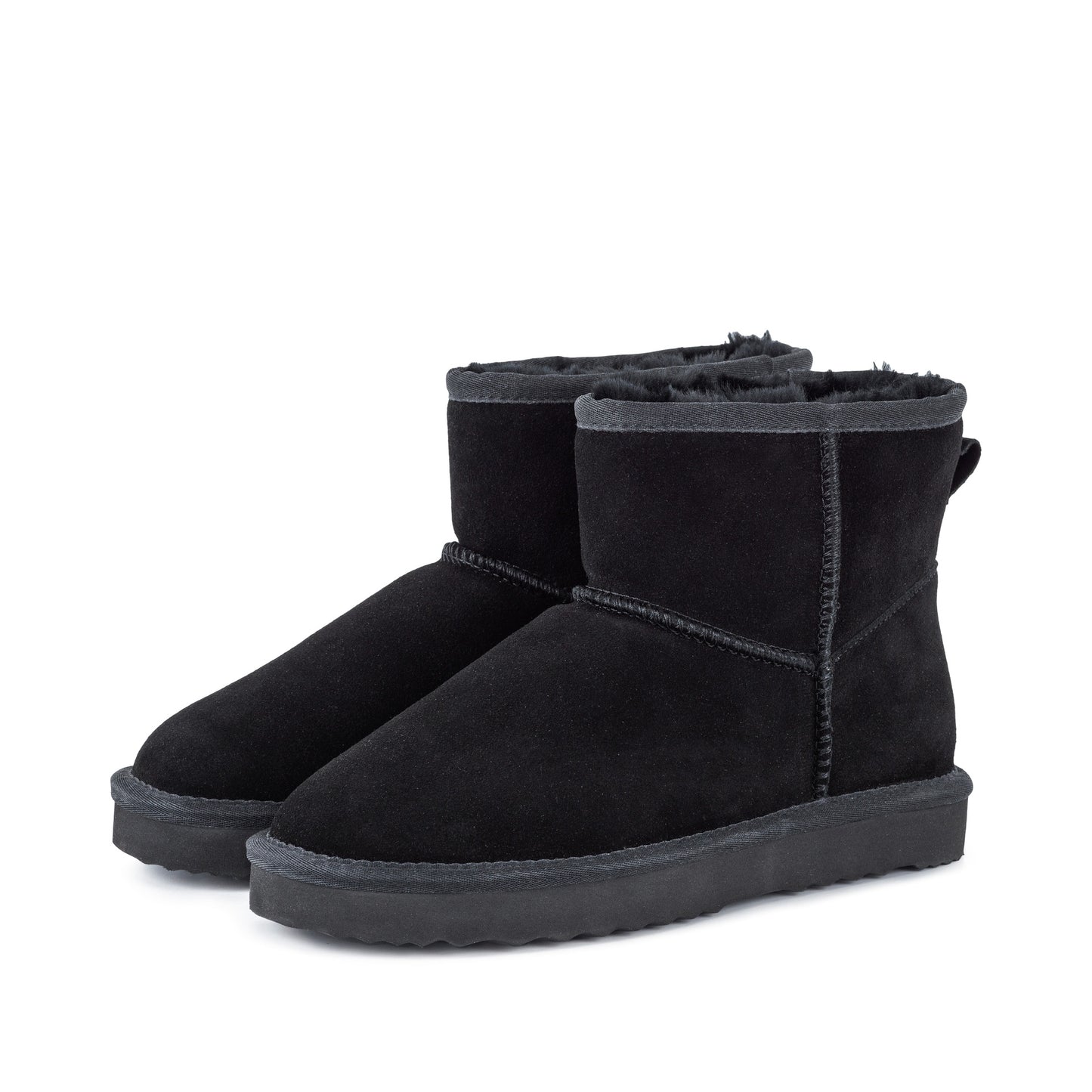 LEXI BLACK LOW SHEEPSKIN BOOT