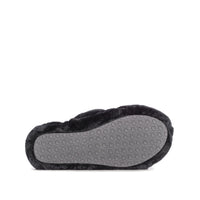 AVA BLACK SHEEPSKIN SLIPPER SLING BACK