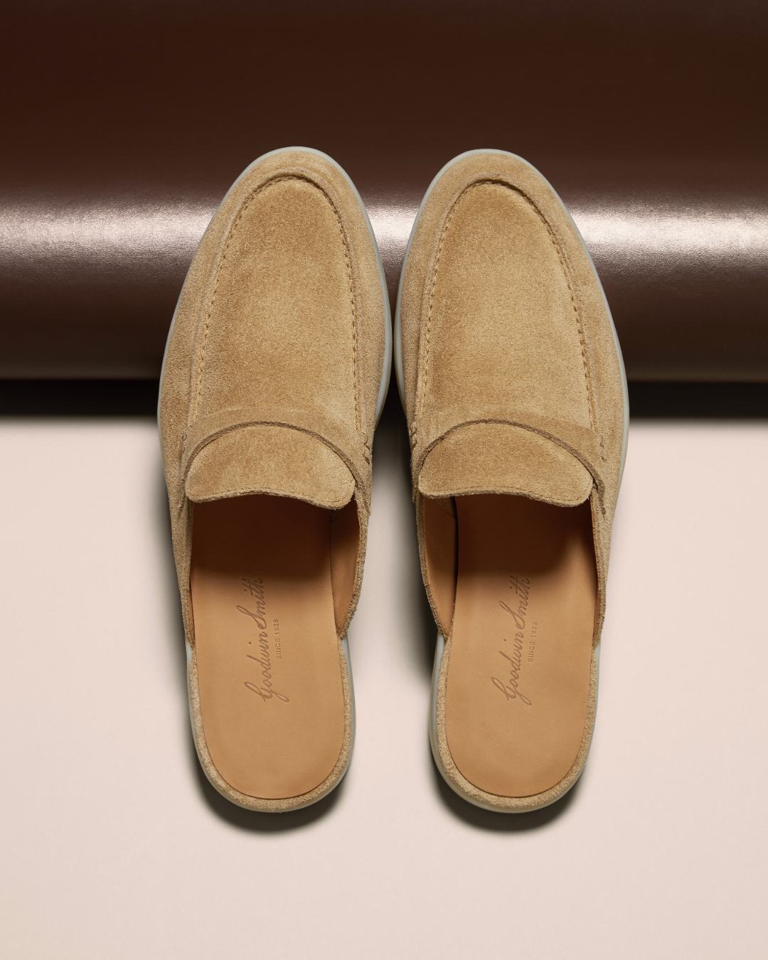 AMEILA BEIGE SUEDE SLIP-ON LOAFER