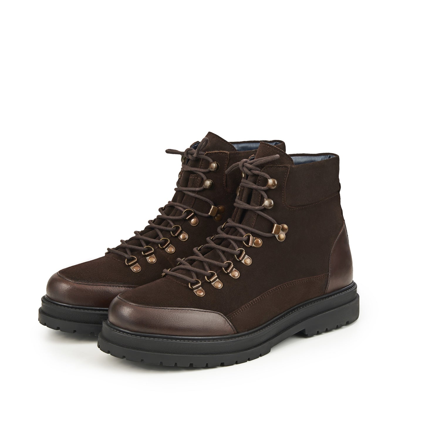 ASTOR BROWN SUEDE HIKER-STYLE BOOT