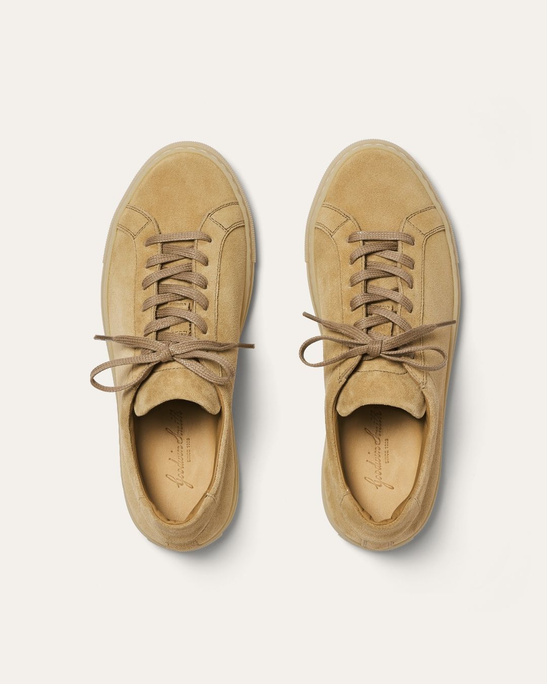 RHODES BEIGE SUEDE TRAINER